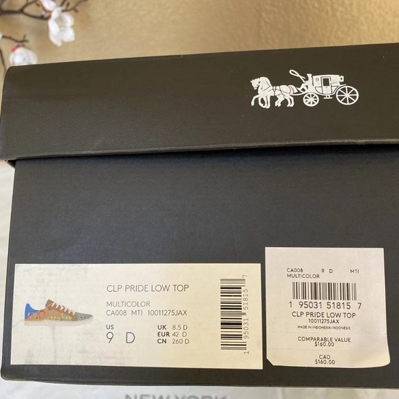 Coach Rainbow Clip Low Top Sneaker NWTCA008 - Picture 11 of 11
